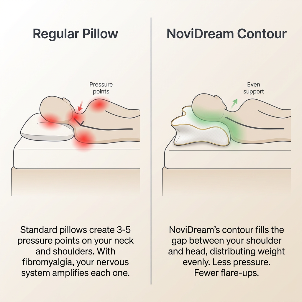 NoviDream Orthopedic Pillow — Designed for Fibromyalgia Relief