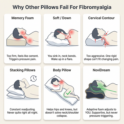 NoviDream Orthopedic Pillow — Designed for Fibromyalgia Relief